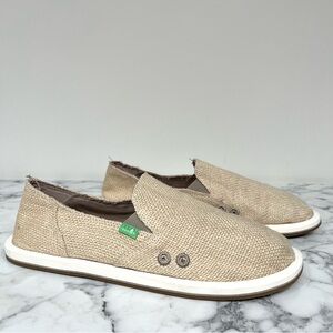 Sanuk Women's Donna Cruz Slim On Shoes in Turtle Dove Tan Woman’s Size 11